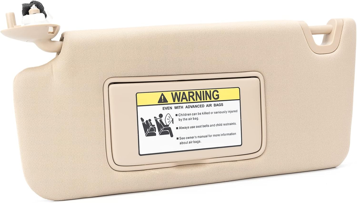 WEILEITE Left Driver Side Sun Visor Compatible with Honda Accord 2008 2009 2010 2011 Replaces 83280-TA5-A51ZA 83280TA5A51ZA(Gray) Pack of 2