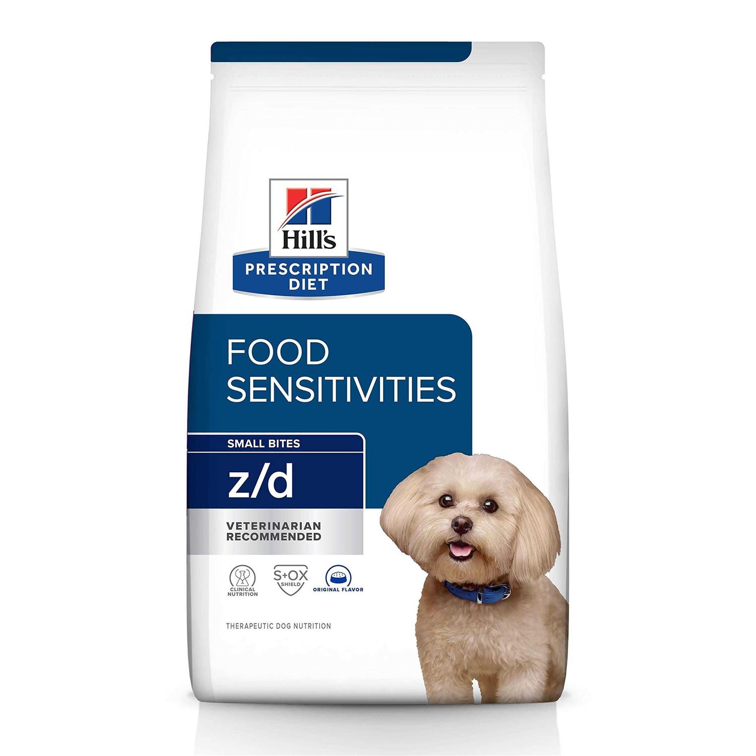 Hill's Prescription Diet z/d Skin/Food Sensitivities Small Bites Dry Dog Food - Pet Supplies online store