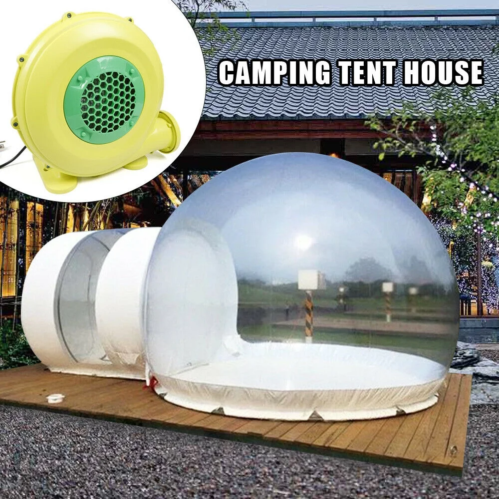 FETCOI 3 Meter Inflatable Tent Transparent Bubble Tent Eco Home Tent + Air Blower
