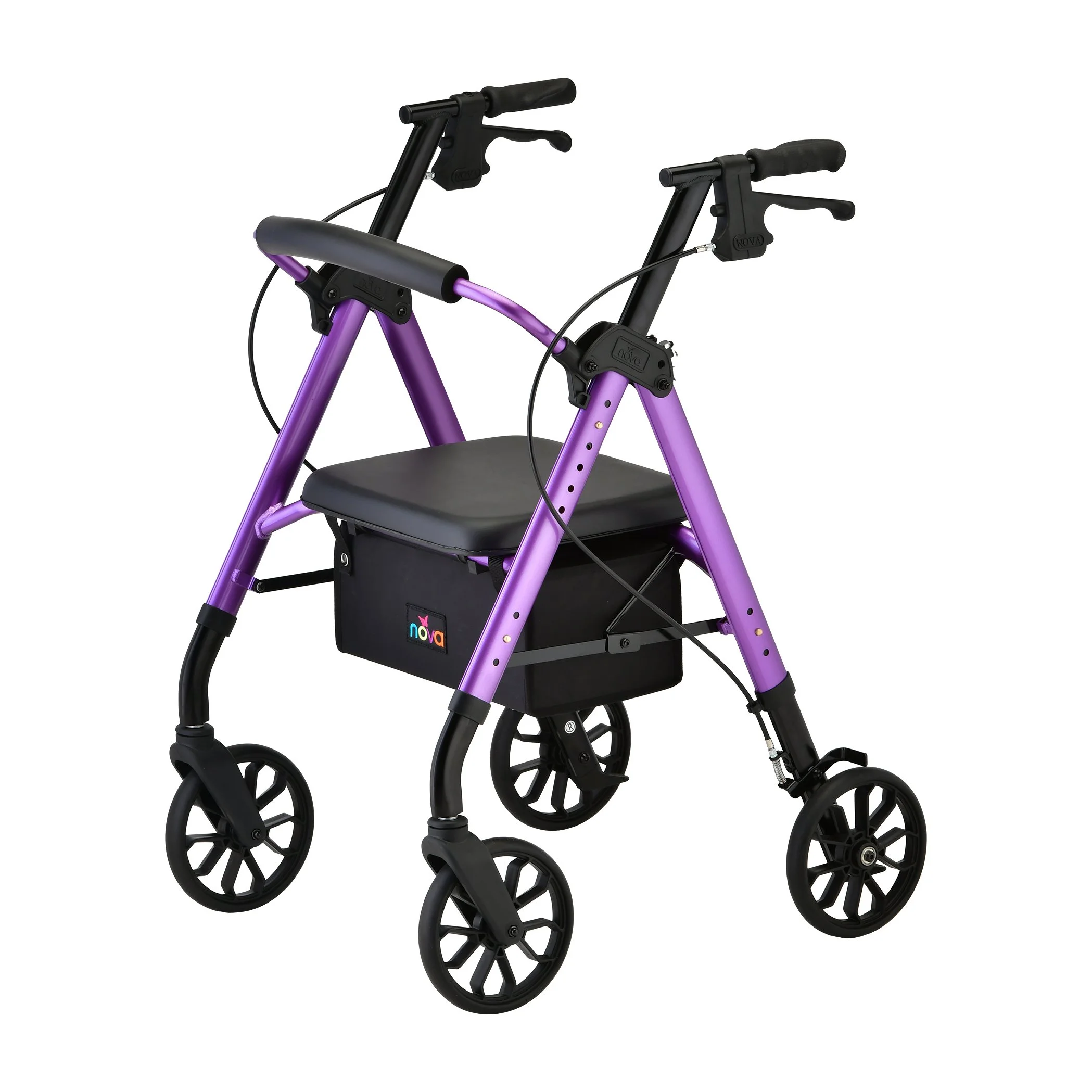 Nova Medical Star Alluminum Rollator, 8 Inch Wheel - Curated Treasures Market