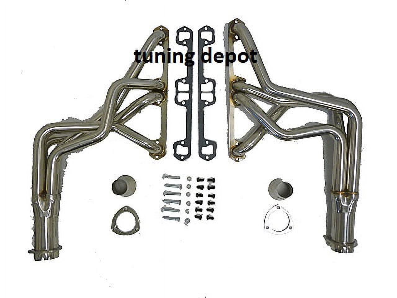 Stainless Long Tube Header Fitment For 71 to 79 AMC 8Cyl. Vehicle 290/304/343/360/390/401 CID Dog Leg Port By MHP