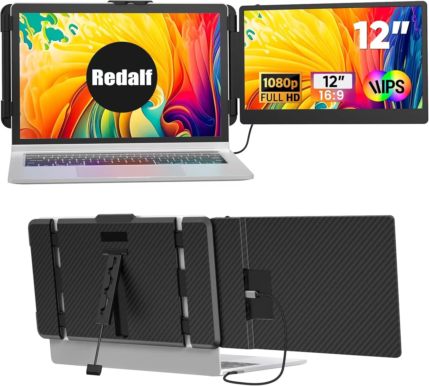 Portable Monitor, Laptop Screen Extender, 12