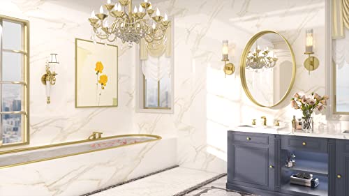 TETOTE Black Framed Mirrors for Bathroom, 30 x 36 Inch Modern Decorative Wall Mounted Rectangle Matte Framed Vanity Mirror (Horizontal/Vertical)