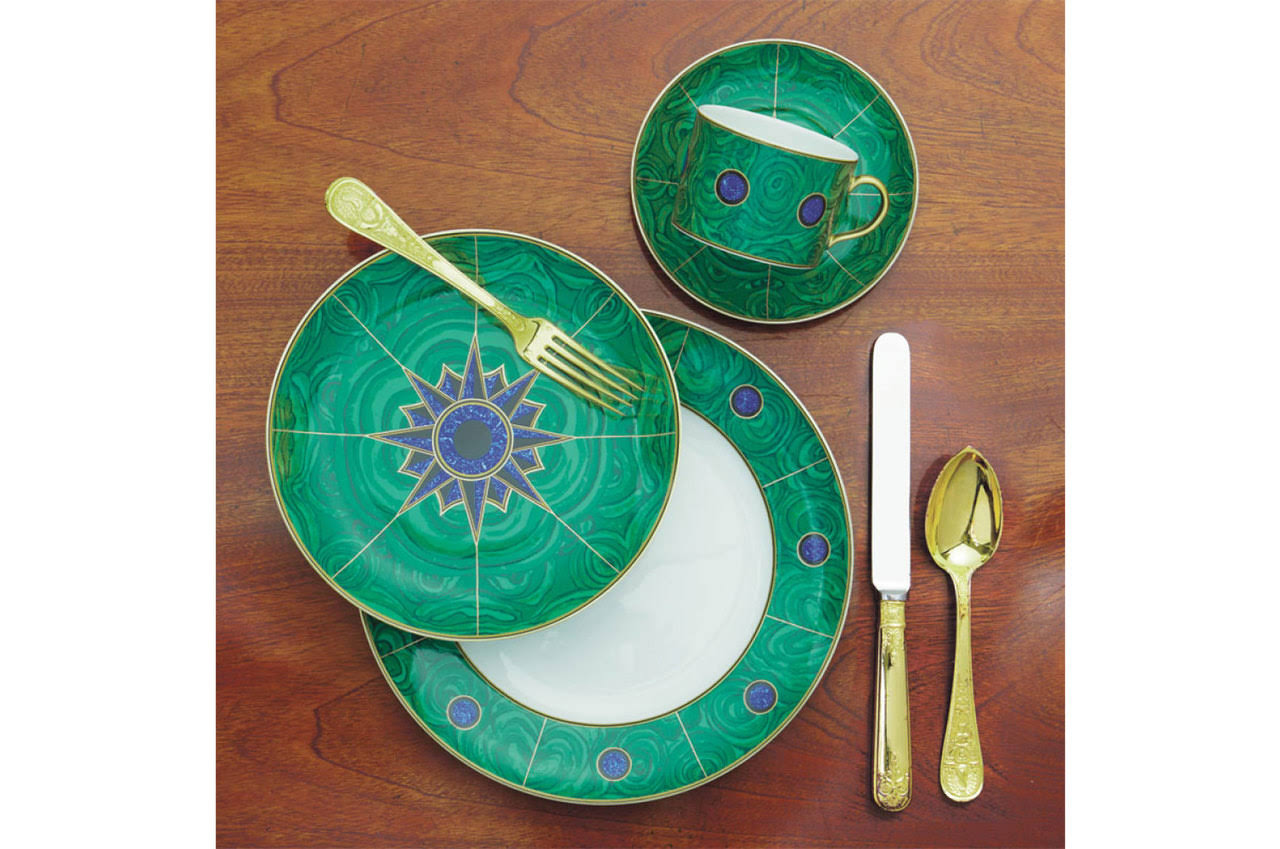 Mottahedeh Malachite 4 Piece Place Setting TD701