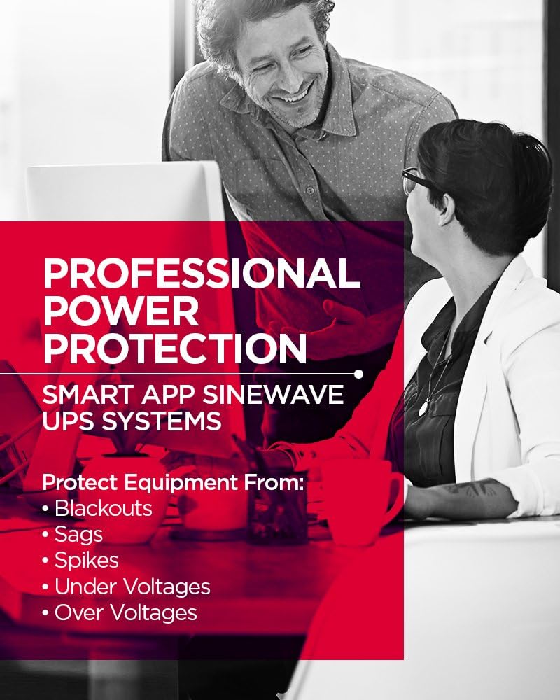 CyberPower PR750RTXL2U Smart App Sinewave UPS System, 750VA/750W, 8 Outlets, 2U Rack/Tower, AVR, EBM Option