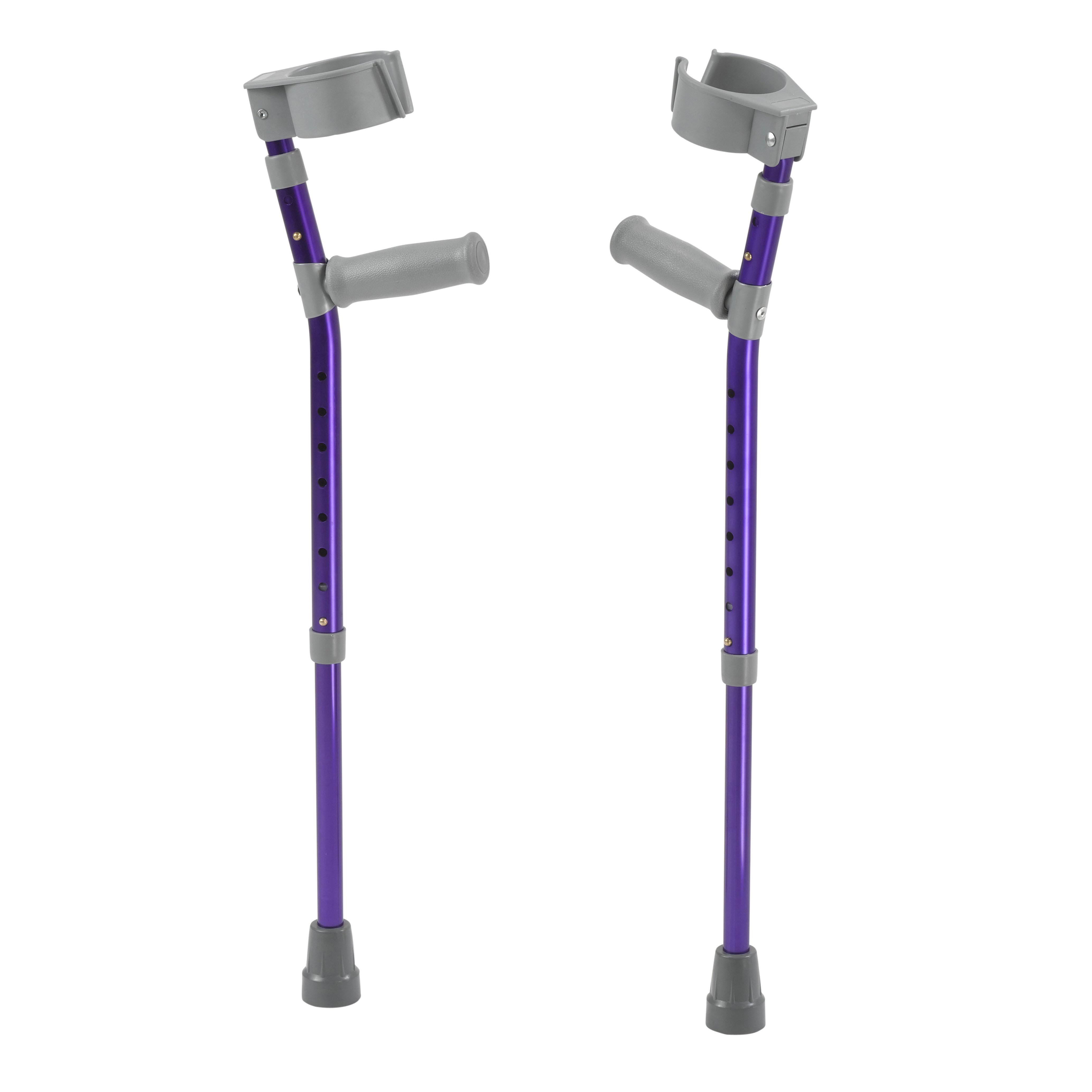 Drive Medical Pediatric Forearm Crutches FC300-2GP Wizard Purple
