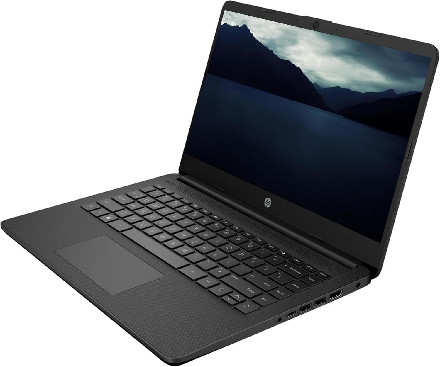 HP 2023 Newest Upgraded Laptops for College Student & Business, 14'' HD Computer, Intel Celeron N4120 Quad-Core, 8GB RAM, 128GB(64GB SSD+64GB Card) Fast Charge, Windows 11, Black (14-dq0051dx)