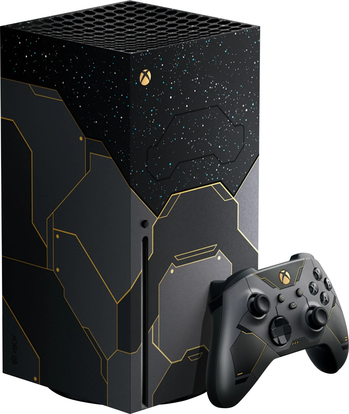 Microsoft- Xbox -Series- -X- Gaming Console -Halo-Infinite Limited Edition - Black