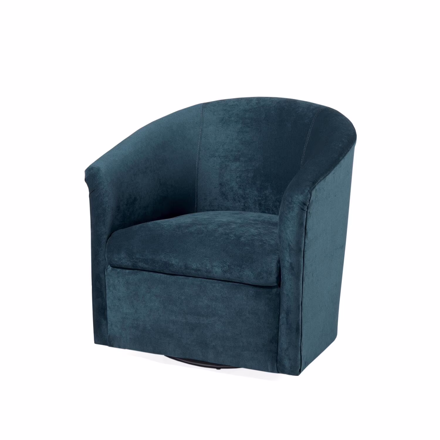 Comfort Pointe Elizabeth Ocean Blue Microfiber Swivel Accent Chair