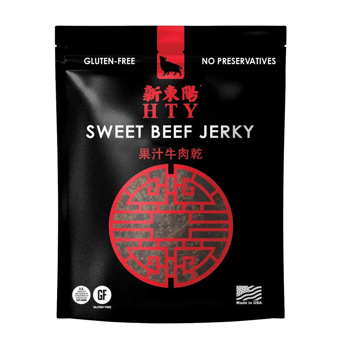 HTY Sweet Beef Jerky, 14 ounces