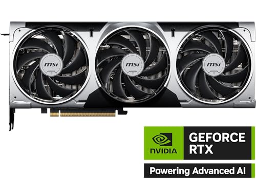 MSI Gaming RTX 5070 12G Ventus 3X OC Graphics Card (12GB GDDR7, 192-bit, Extreme Performance: 2557 MHz, DisplayPort x3 2.1a, HDMI 2.1b, NVIDIA Blackwell Architecture)