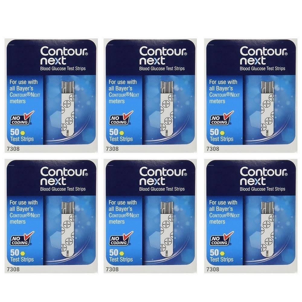 Ascensia Contour-Next Diabetic Test Strips 50ct 6pk 300qty for Bayer