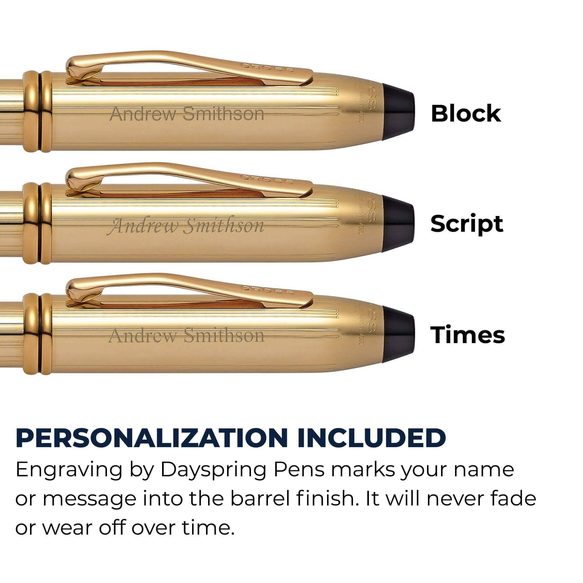 Cross Townsend Ballpoint Pen - 10K Gold Filled