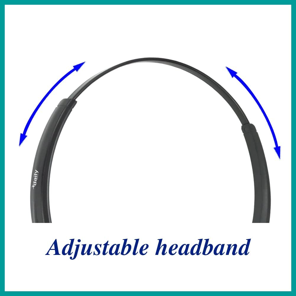 Compatible Grandstream Yealink Snom RJ9 VoIP Phone Headset Noise Cancelling Headphones HD Voice Plus 3.5mm Adapter (Binaural)