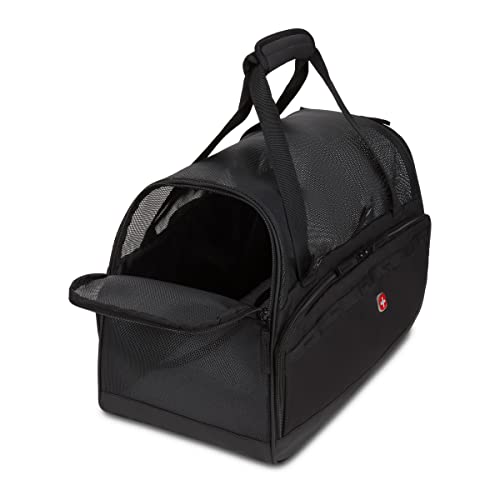 SwissGear 3323 Carry-On Pet Carrier Airline-Approved Dog Carrier & Cat Carrier, 18.5 x 10 x 10