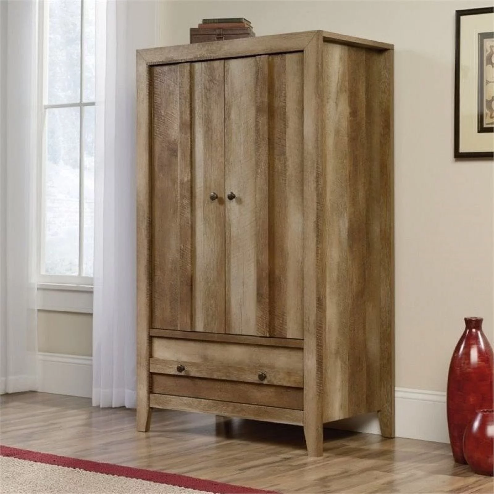 Pemberly Row Armoire in Craftsman Oak