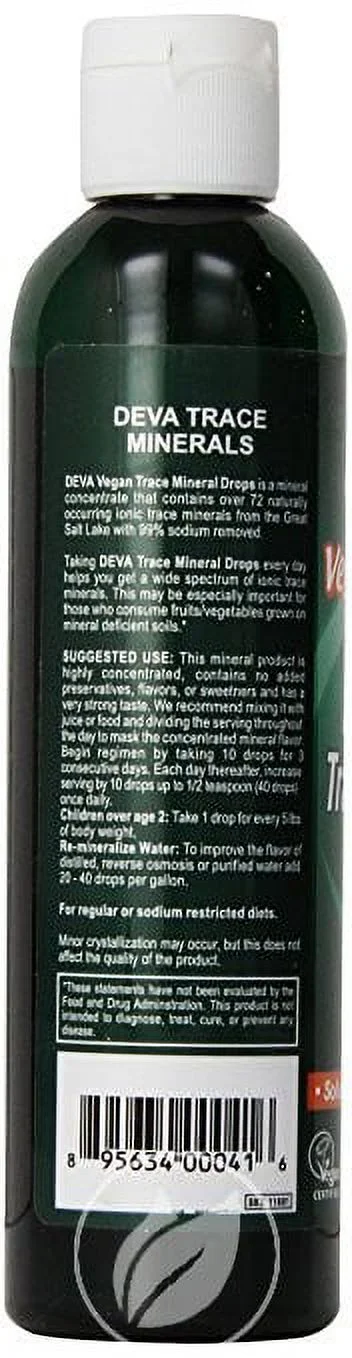 (3 Pack) Deva Vegan Trace Mineral Drops 8oz