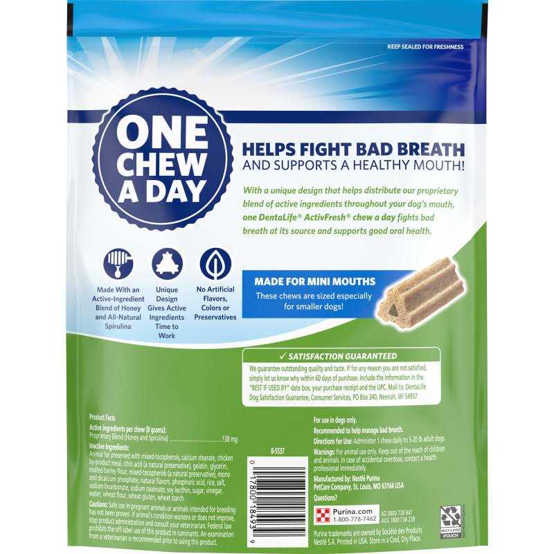 DentaLife Purina ActivFresh Daily Oral Care Mini Dog Chews - Pet Supplies online store