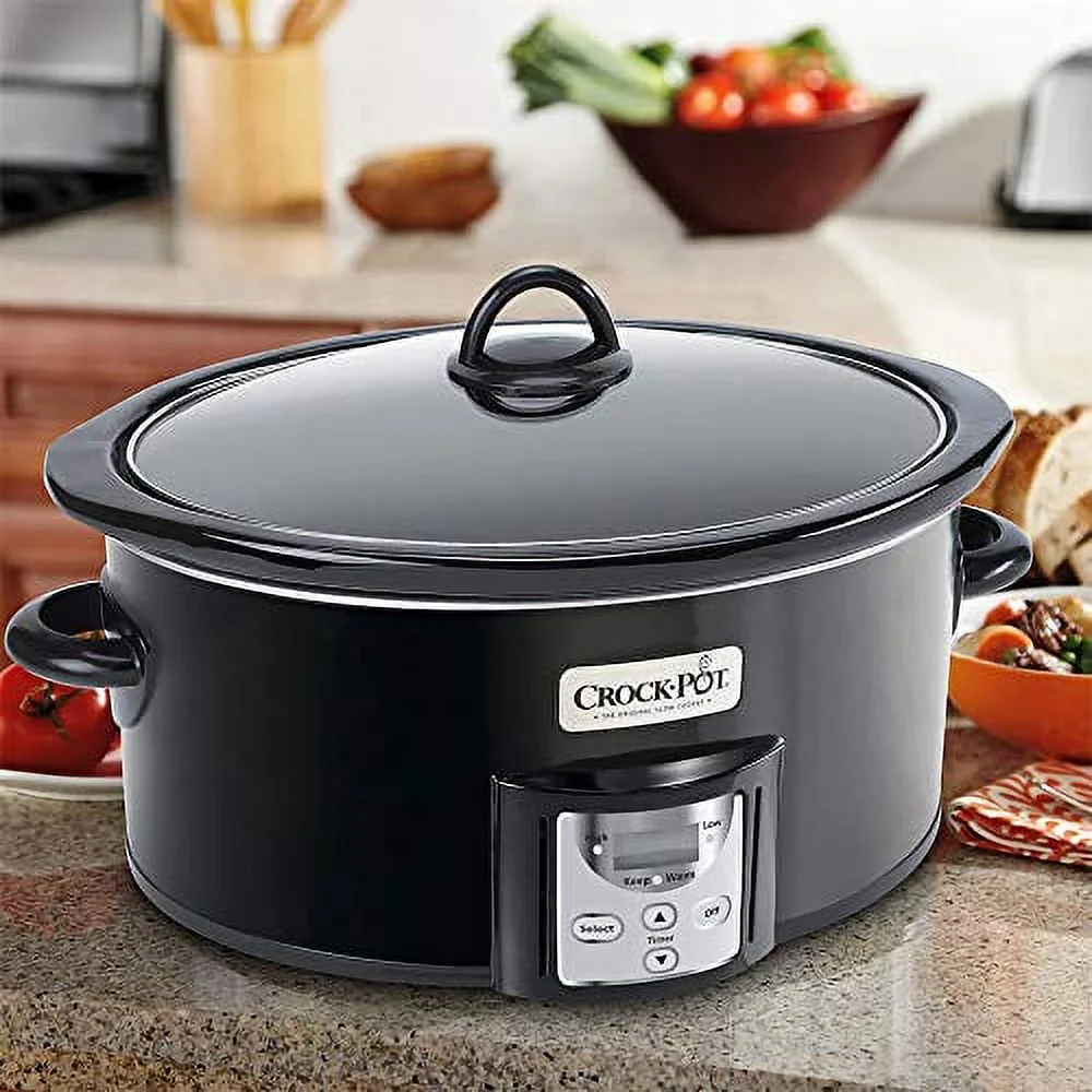 Crock-Pot 4 2091290 Quart Capacity Slow Cooker Small Kitchen Appliance, Black (Used)