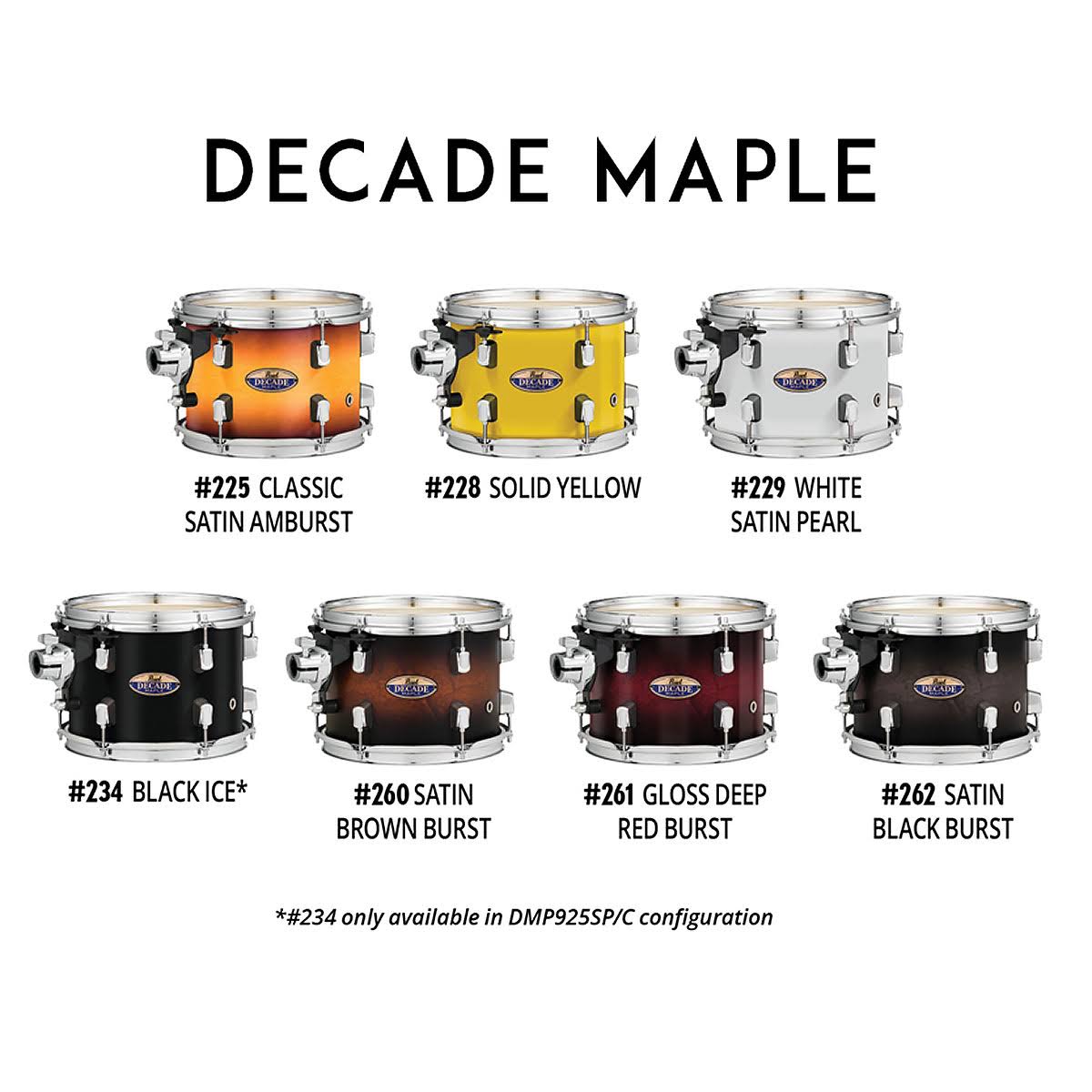 Pearl DMP2016B/C229 Decade Maple 20x16x22 Bass Drum