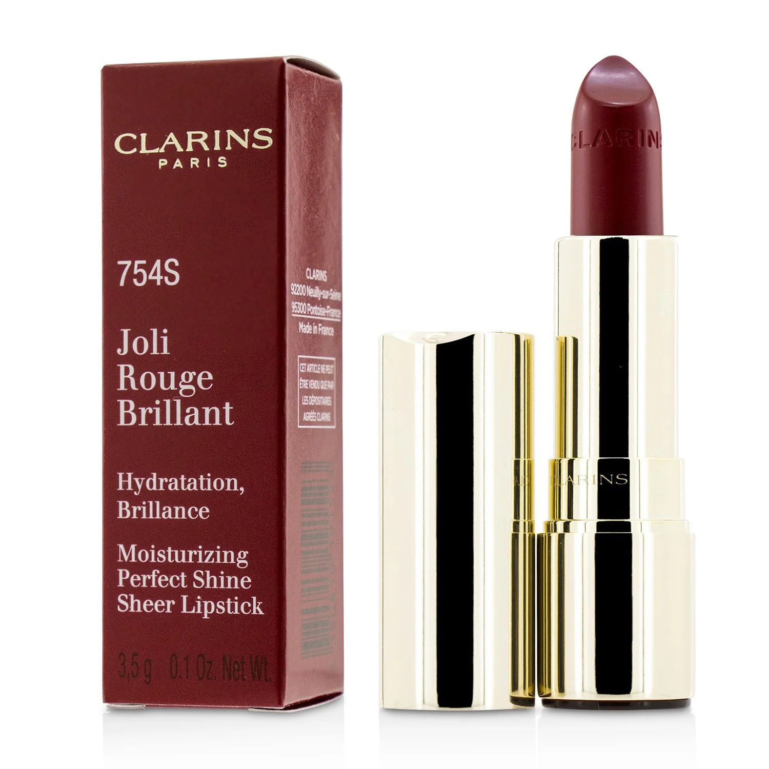 Clarins Joli Rouge Brillant (Moisturizing Perfect Shine Sheer Lipstick) - # 32 Pink Cranberry  3.5g/0.1oz