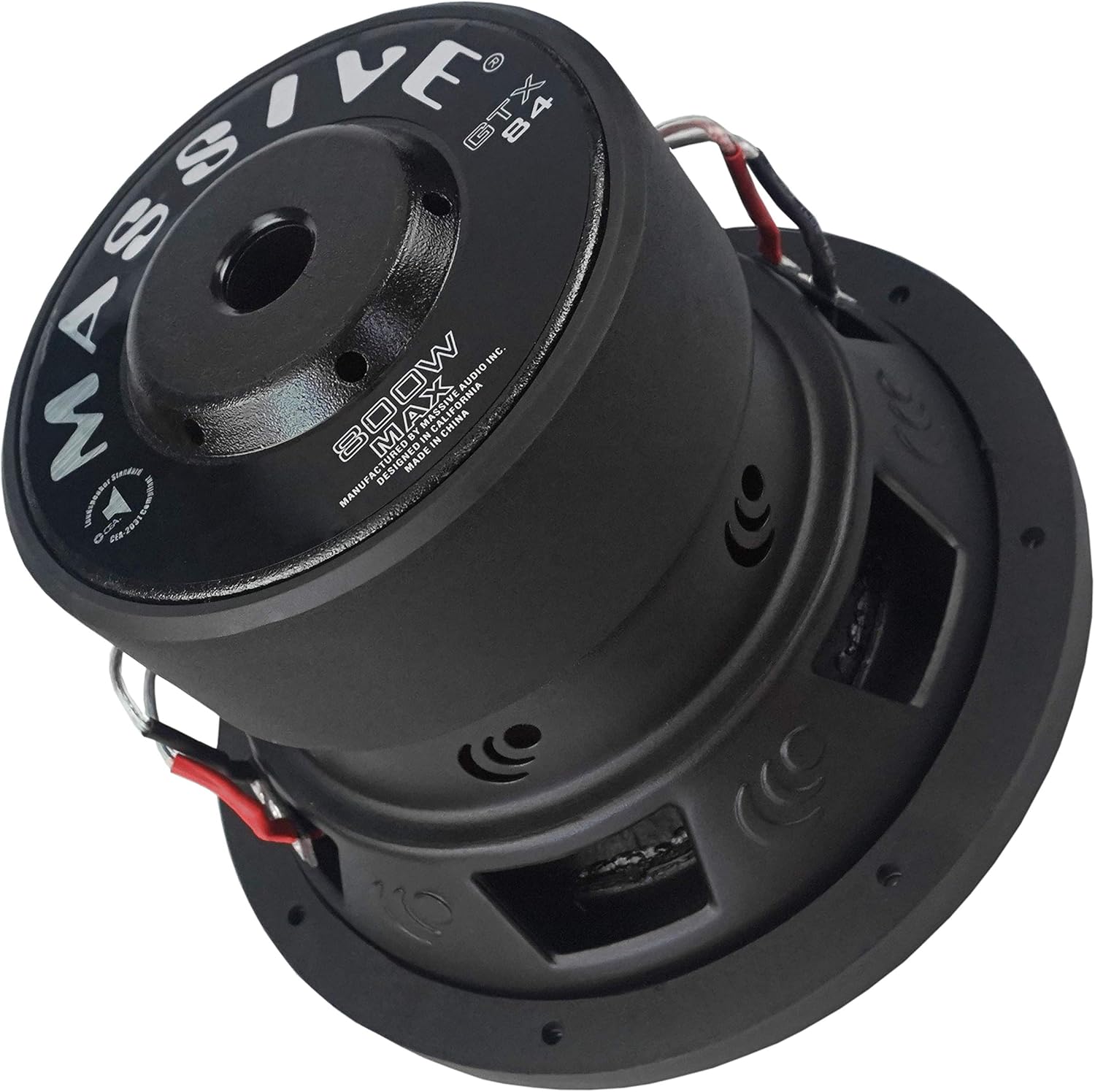 Massive Audio GTX84 – 8 Inch Car Audio Subwoofer, High Performance Subwoofer for Cars, Trucks, Jeeps - 8