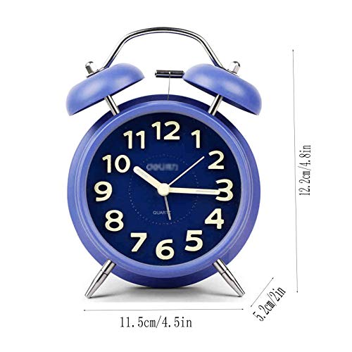 Desk Clock Fashion Creative Lovable Lazy People Alarm Clock Silent Night Light Children's Alarm Clock Simply Design for Bedroon, Bedside, Desk Alarm Clock for Bedroom(Green)