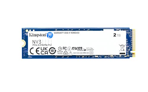 Kingston NV3 1TB M.2 2280 NVMe SSD | PCIe 4.0 Gen 4x4 | Up to 6000 MB/s | SNV3S/1000G