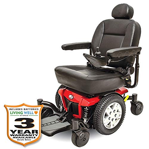 Pride Jazzy 600 ES Electric Wheelchair with Inside Delivery and Setup Option (Curbside Delivery, 20