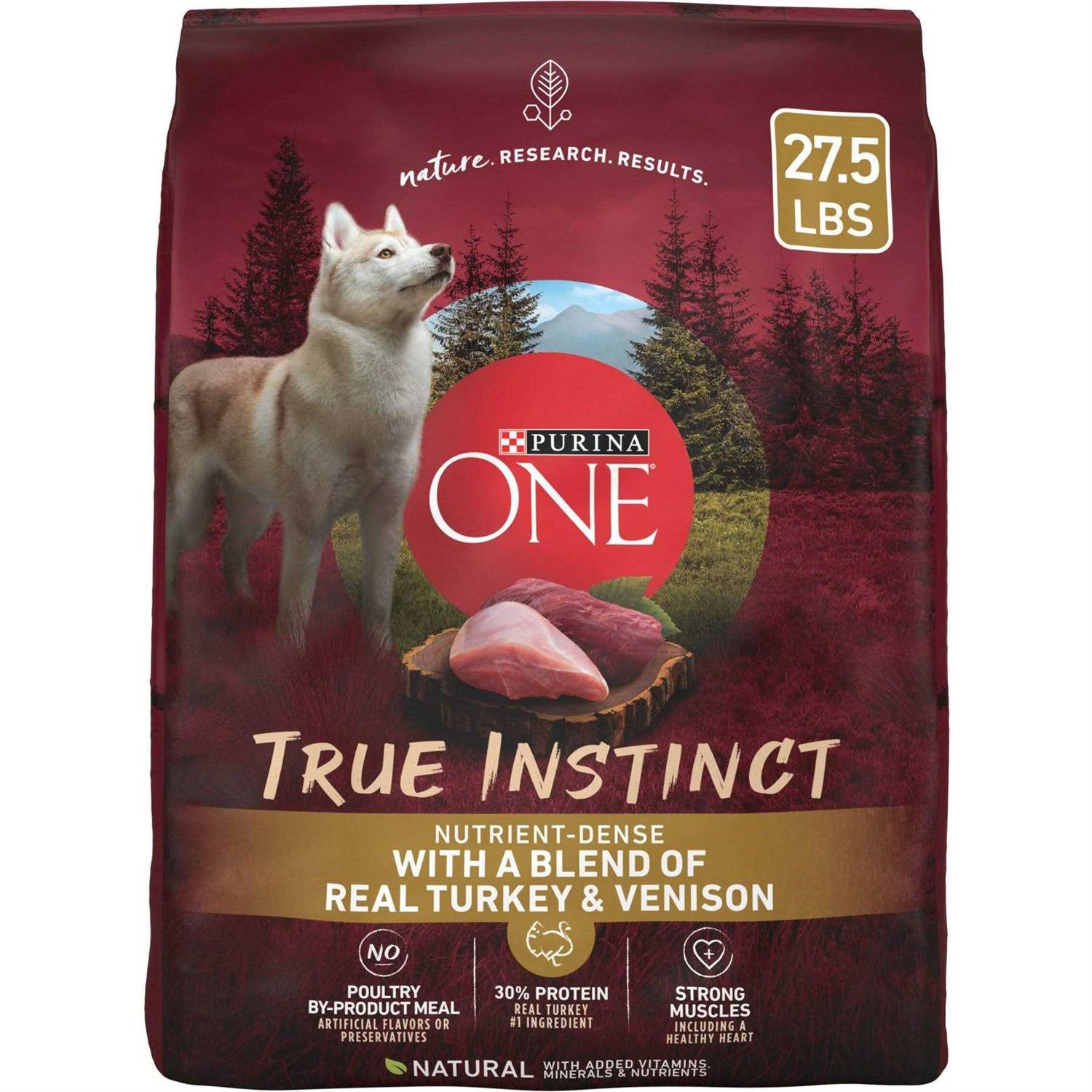 Purina ONE Real Turkey & Venison True Instinct Dry Dog Food - Pet Supplies online store