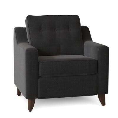 Wayfair Custom Upholstery Logan 36x22 Wide Sunbrella Power Standard Recliner Body Fabric: Sunbrella Spectrum Carbon