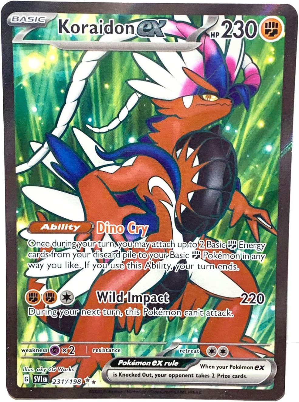 Pokemon - Koraidon ex 231/198 - Scarlet & Violet - Ultra Rare - Holo Full Art