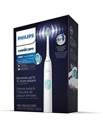 Philips Sonicare ProtectiveClean 4100 Rechargeable Electric Toothbrush Packaging May Vary, White, 1 Count