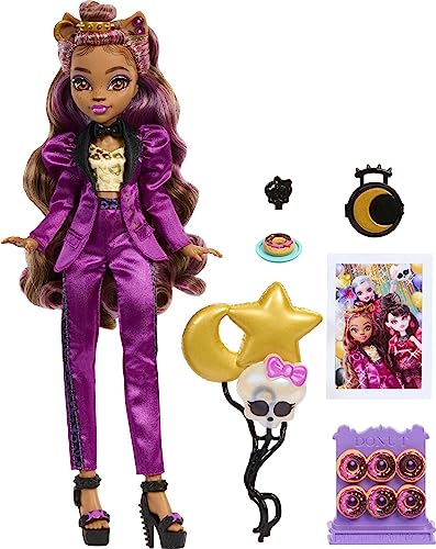 Monster High Monster Ball Doll, Lagoona Blue in Party Dress with Themed Accessories Including Balloons & Punch Bowl