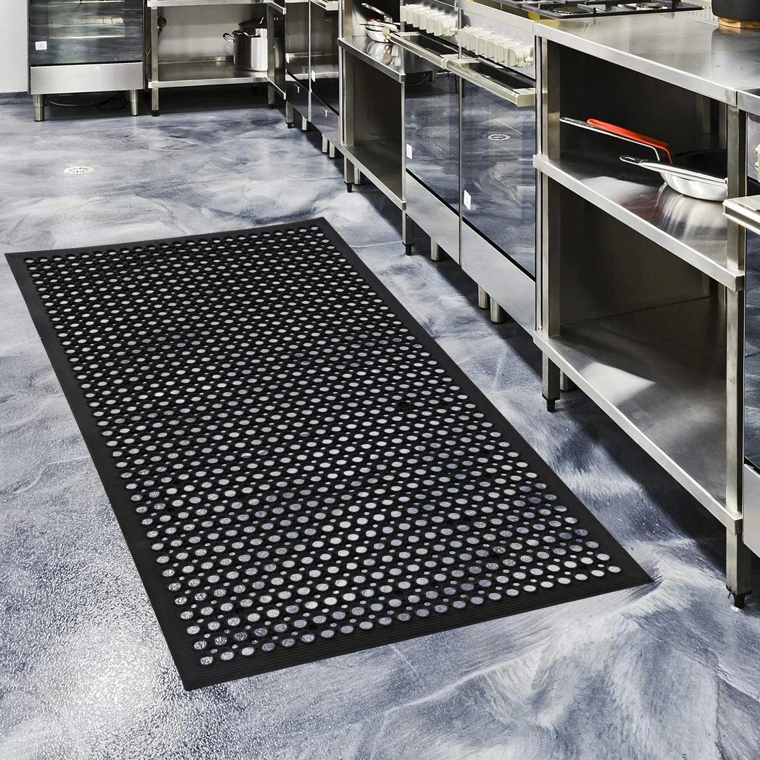 Ktaxon Rubber Floor Mat with Holes, 60