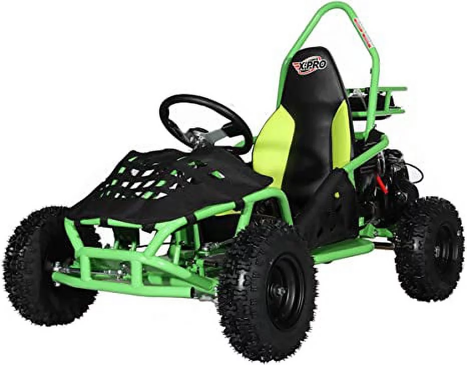 X-Pro Brand New Rover 50cc Gas Go Kart with Pull Start, Rear Disc Brake, 6