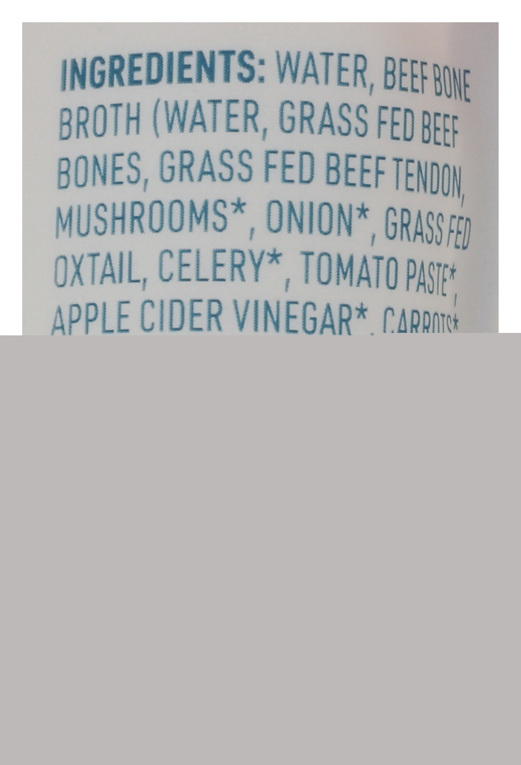 Bare Bones Grass Fed Beef Bone Broth, 16 Ounce -- 6 per Case.
