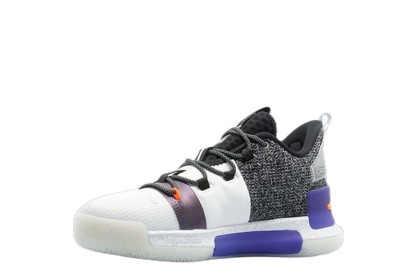 [E94451] Mens Peak Taichi Flash Lou Williams Team White Purple Basketball Shoes - 7
