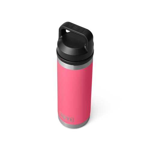 YETI Rambler 18 oz Bottle, Vacuum Insulated, Stainless Steel with Chug Cap, Sandstone Pink