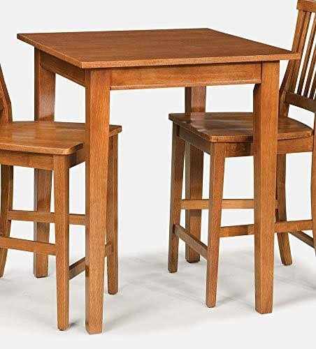 Home Style 5180-35 Arts and Crafts Bistro Table Cottage Oak Finish