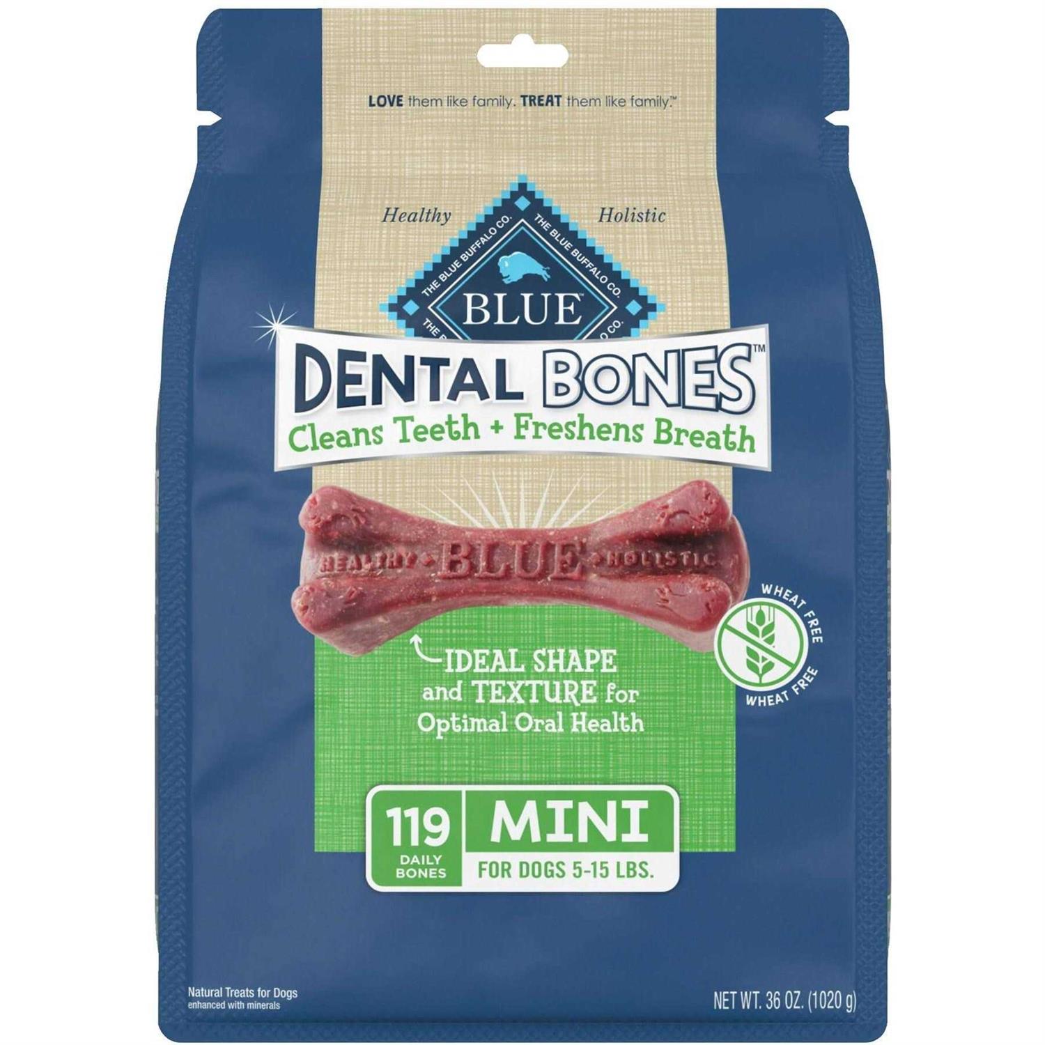 Blue Buffalo Dental Bones Dog Treats - Pet Supplies online store