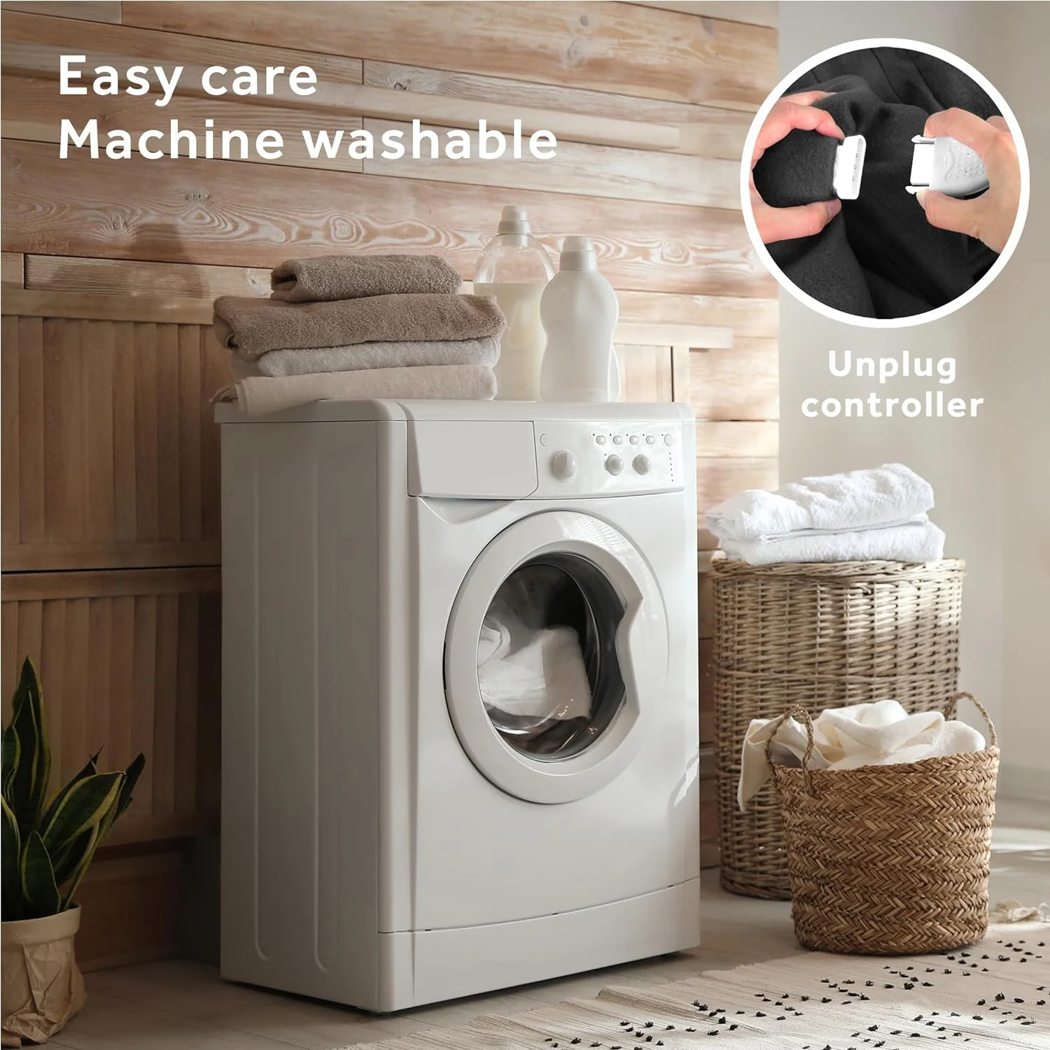 Sunbeam Royal Ultra Admiral Blue Heated Blanket 12 Heat Settings Auto-Shut Off Machine Washable Twin