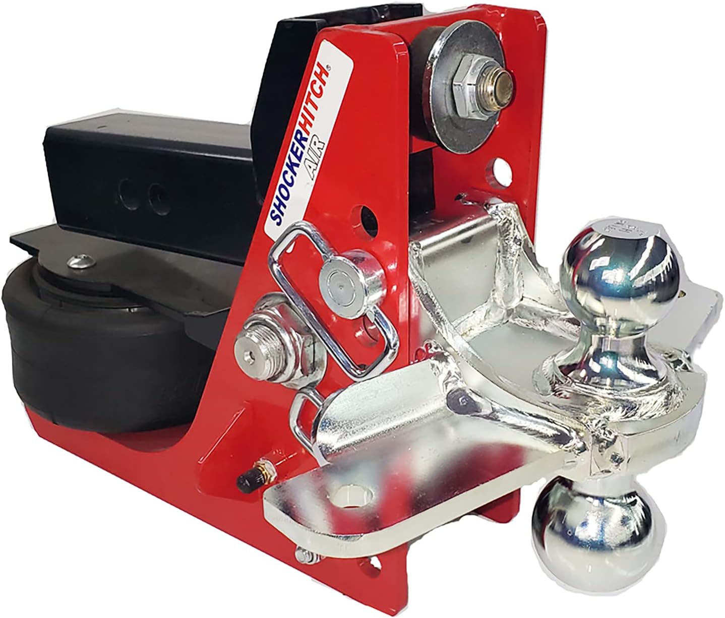 Shocker Air Hitch with Sway Control Combo Ball Mount, Fits 2