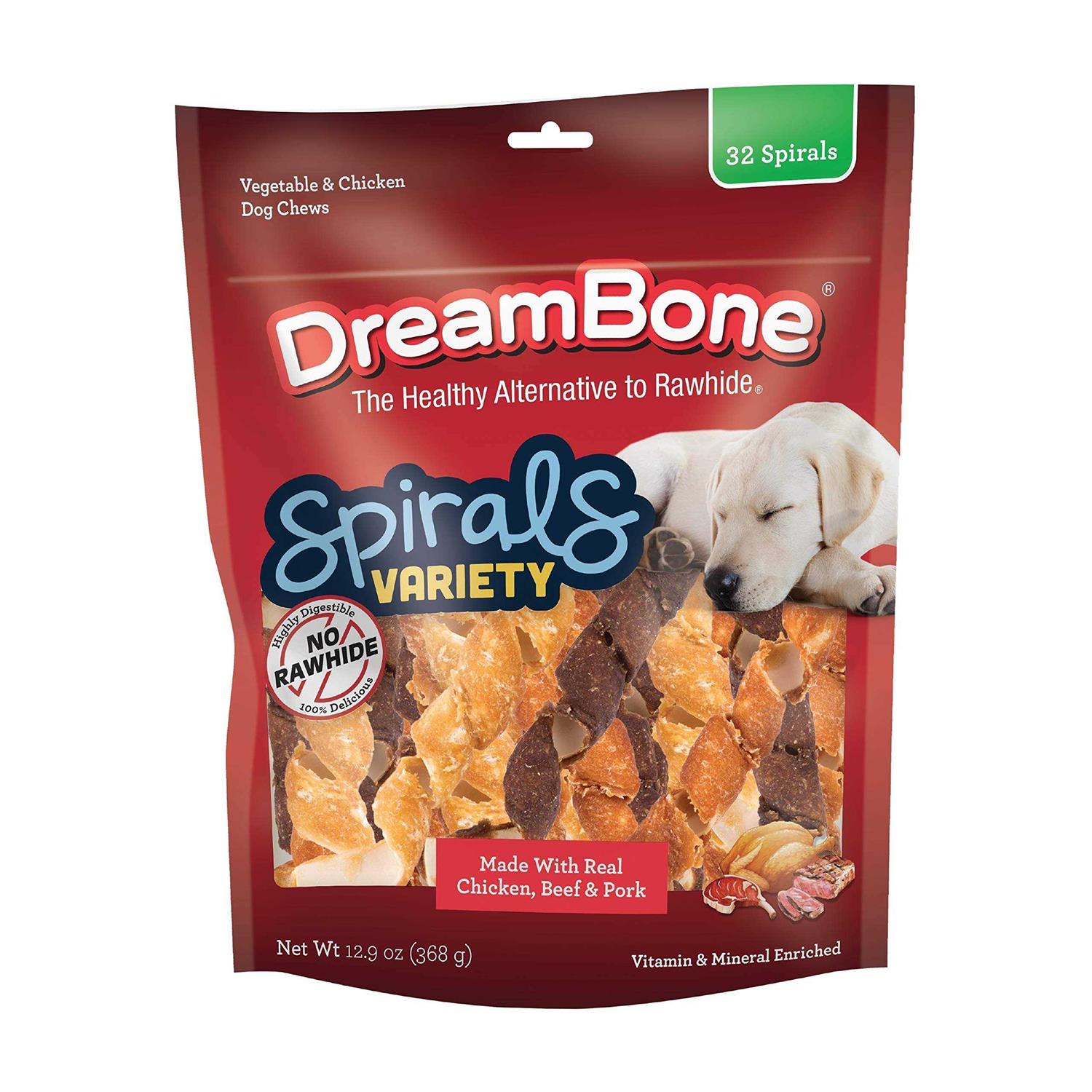 DreamBone Dog Chews Spirals Variety - Pet Supplies online store
