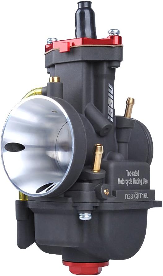 NIBBI Racing 28mm Carburetor 150CC 160CC 190CC With Power Jet PWK 28mm With Carburetor Jets Fit Dirt Bike TTR BBR Apollo ATV Cafe BikeReplace for Honda TRX 250 TRX250 Recon TRX250TE TRX250TM ATV Carb