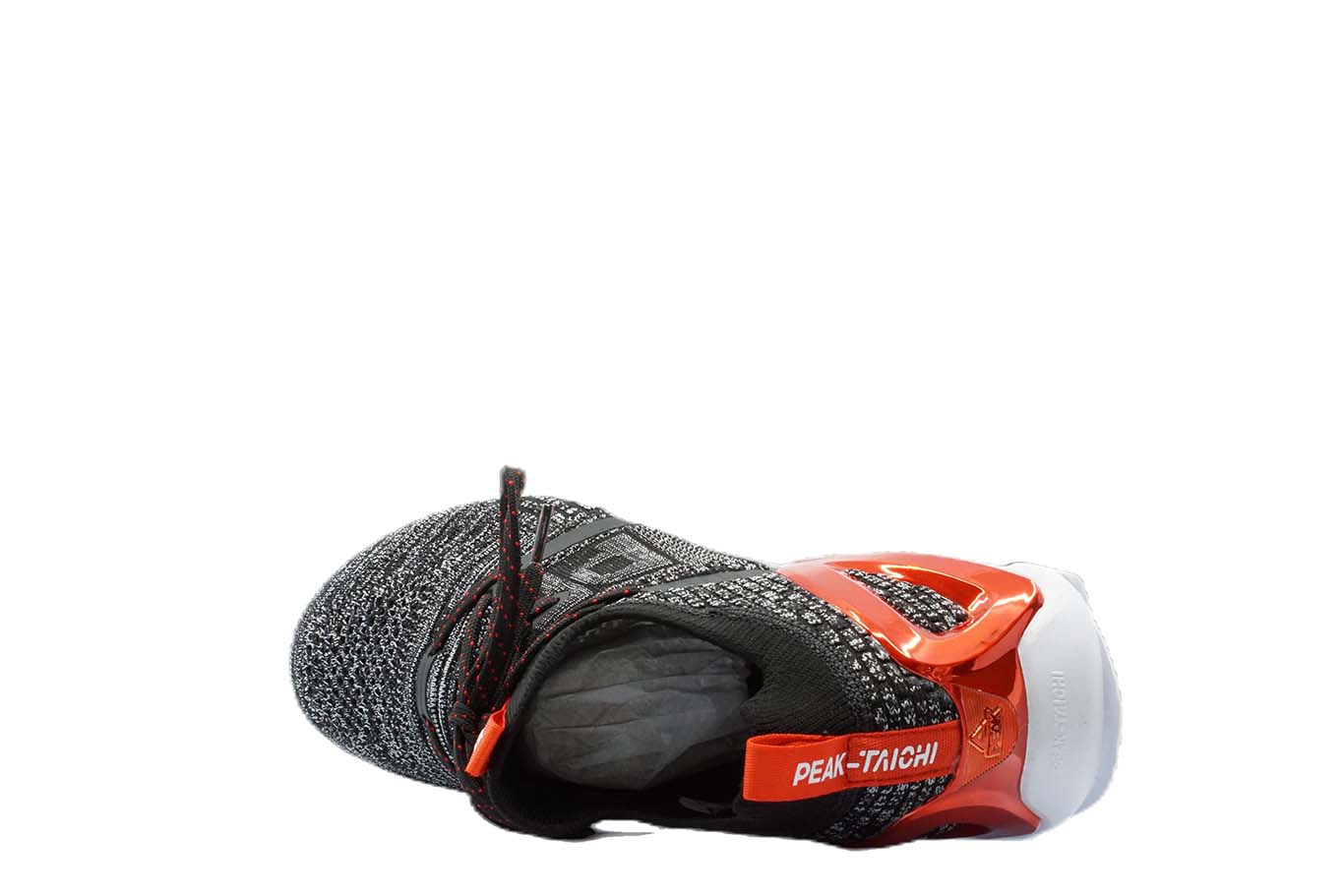 [E92577] Mens Peak Taichi 1.0 Plus Black Melange Grey Running Shoes - 7