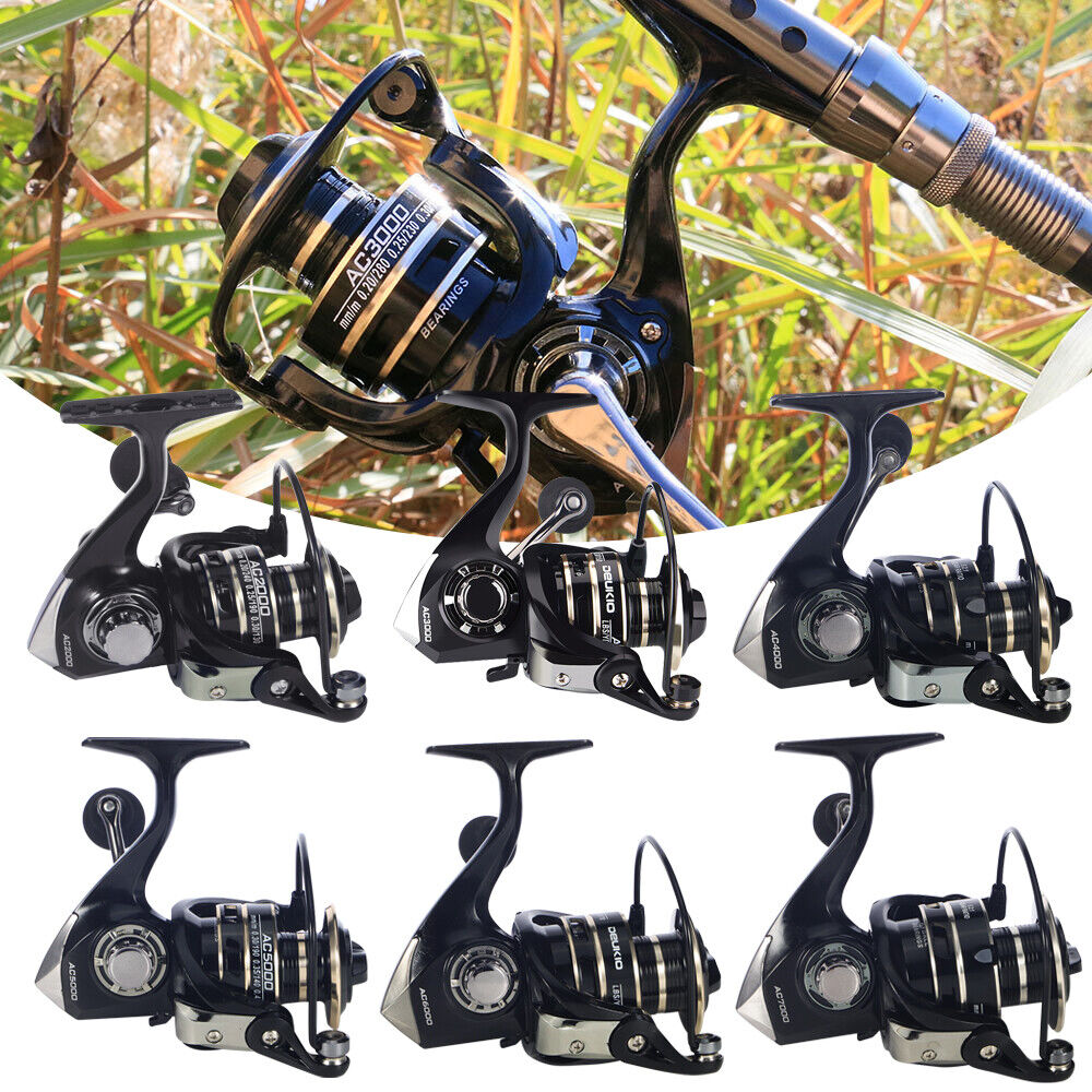 12BB Metal Spinning Fishing Reel 5.2:1 Saltwater Freshwater Right Left Hand Reel