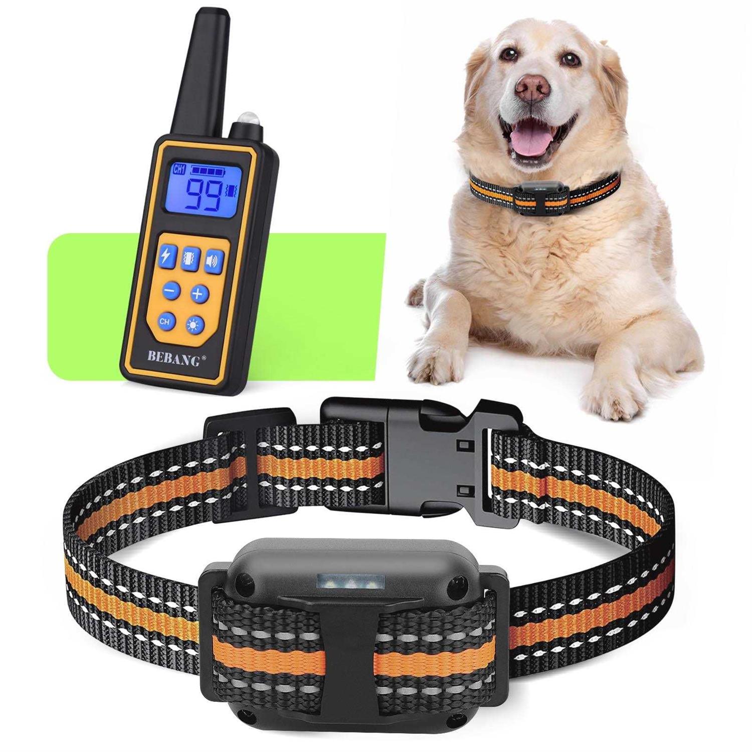 BEBANG 2600FT Dog Training Collar Dog Shock Collar with Remote 3 Modes Beep Vibration Shock - Pet Supplies online store
