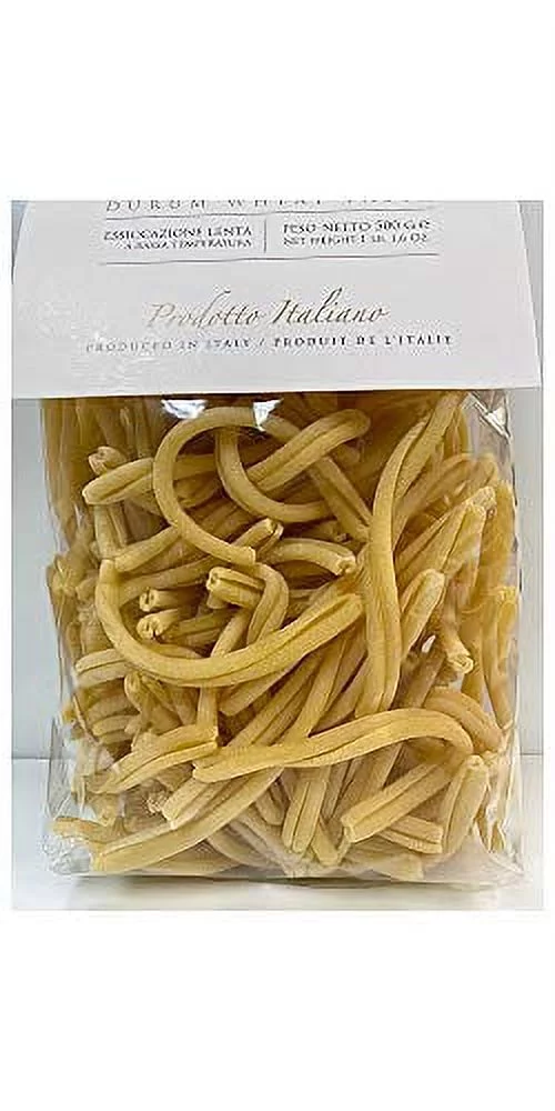 Scialatelli Casarecci Pasta - Imported From Italy, 500G Artisanal Durum Wheat Blend With High Protein, Low & Golden Yellow Grain Color - Perfect For Italian Recipes