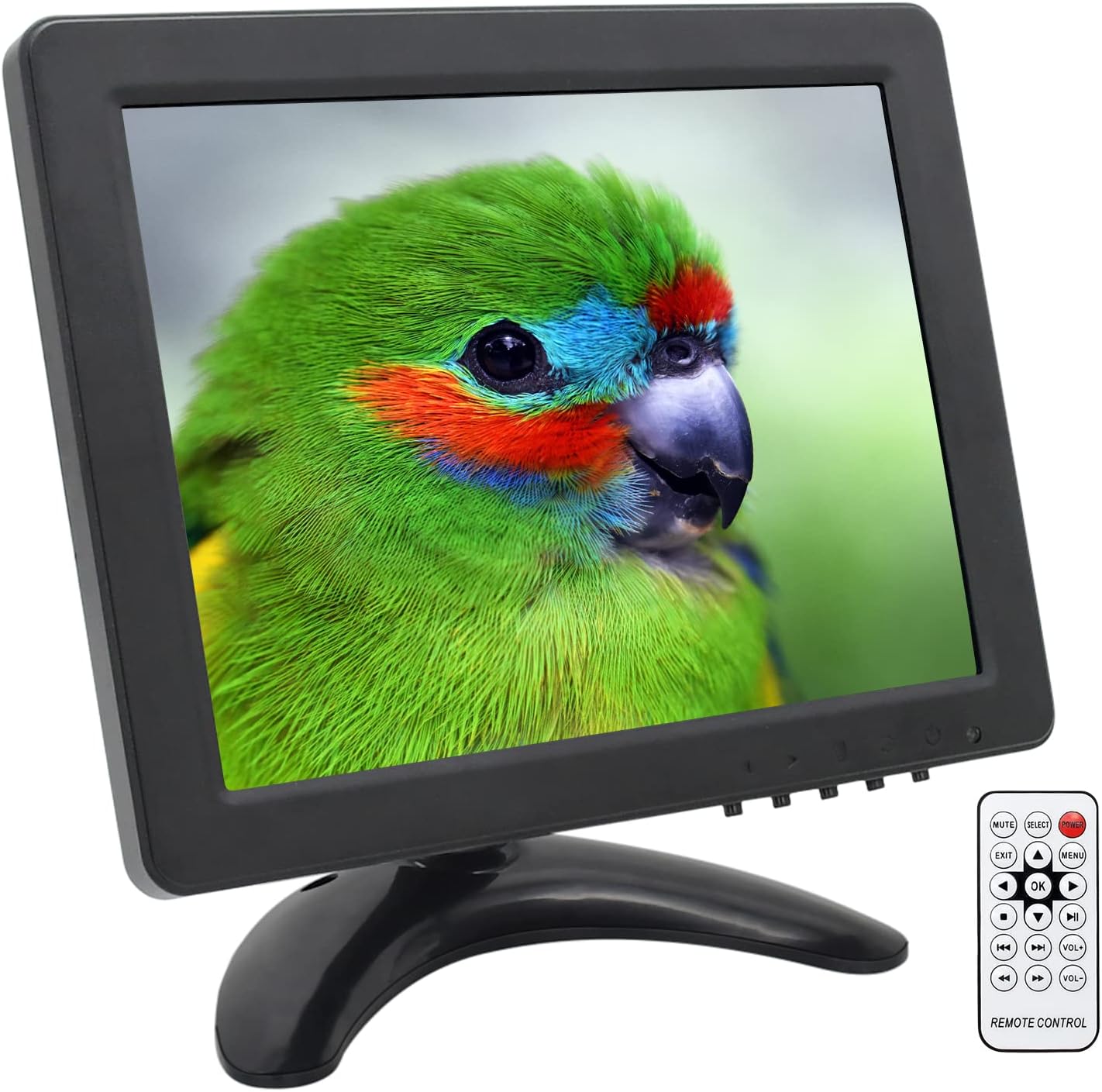 8 inch Portable Small HDMI Monitor HD 1080P VGA Monitor,Small LCD HDMI Monitor Mini Screen 1024x768,HDMI/VGA/AV Input Mini Monitor，with Speakers. Pack of 2